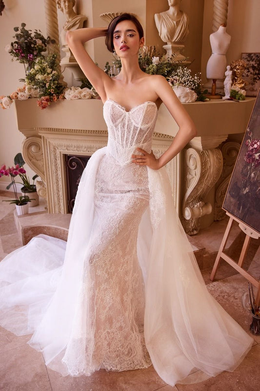 Alena Gown with Removable Overskirt